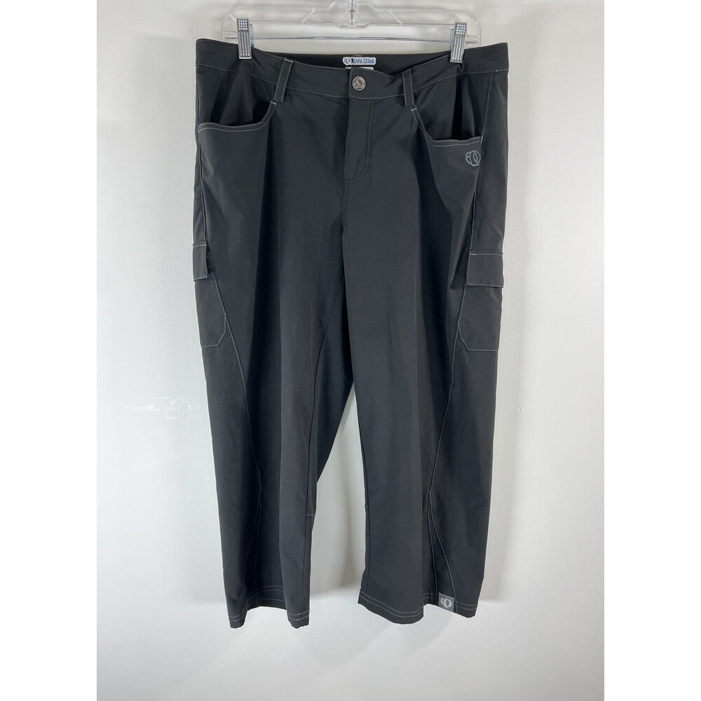 Y2K Pearl Izumi Cycling Capri Cropped Pants Women Large Gray '08 Bike Athletic